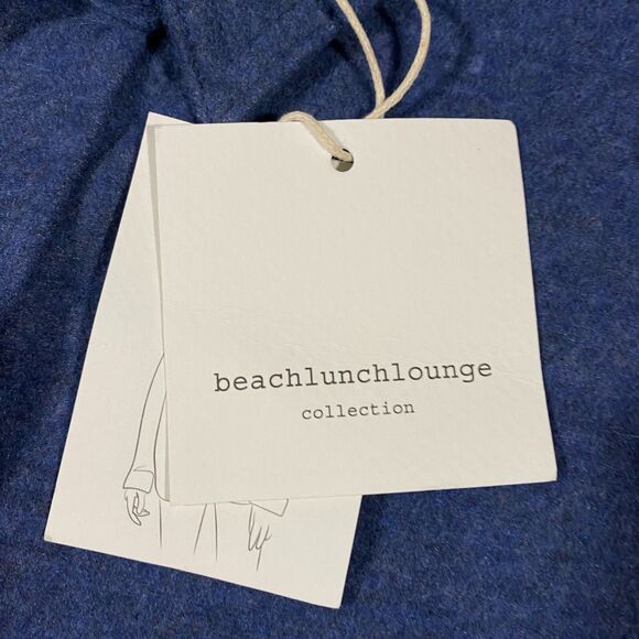 BeachLunchLounge Sally Brushed Knit Shacket Womens X-Large XL Blue Shirt Jacket - Picture 7 of 16